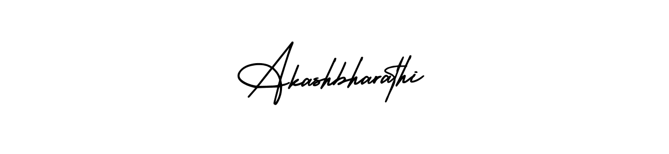 How to make Akashbharathi name signature. Use AmerikaSignatureDemo-Regular style for creating short signs online. This is the latest handwritten sign. Akashbharathi signature style 3 images and pictures png