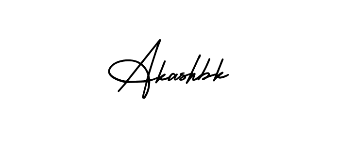 How to make Akashbk signature? AmerikaSignatureDemo-Regular is a professional autograph style. Create handwritten signature for Akashbk name. Akashbk signature style 3 images and pictures png