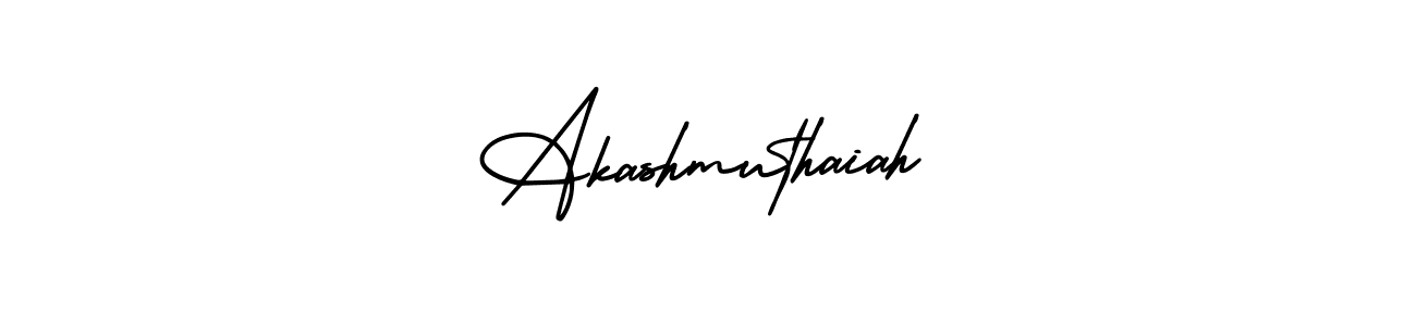 How to make Akashmuthaiah signature? AmerikaSignatureDemo-Regular is a professional autograph style. Create handwritten signature for Akashmuthaiah name. Akashmuthaiah signature style 3 images and pictures png