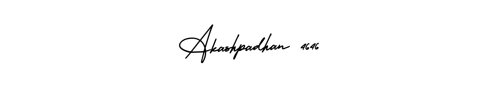 The best way (AmerikaSignatureDemo-Regular) to make a short signature is to pick only two or three words in your name. The name Akashpadhan 4646 include a total of six letters. For converting this name. Akashpadhan 4646 signature style 3 images and pictures png