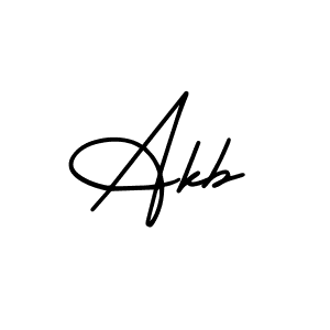 Create a beautiful signature design for name Akb. With this signature (AmerikaSignatureDemo-Regular) fonts, you can make a handwritten signature for free. Akb signature style 3 images and pictures png