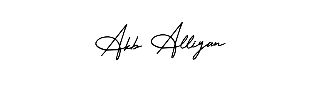 Also we have Akb Alliyan name is the best signature style. Create professional handwritten signature collection using AmerikaSignatureDemo-Regular autograph style. Akb Alliyan signature style 3 images and pictures png