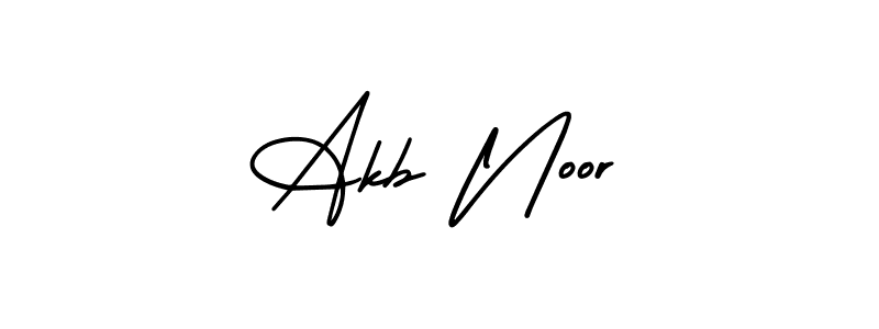 Design your own signature with our free online signature maker. With this signature software, you can create a handwritten (AmerikaSignatureDemo-Regular) signature for name Akb Noor. Akb Noor signature style 3 images and pictures png