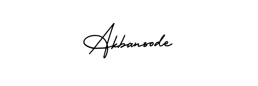 Also we have Akbansode name is the best signature style. Create professional handwritten signature collection using AmerikaSignatureDemo-Regular autograph style. Akbansode signature style 3 images and pictures png
