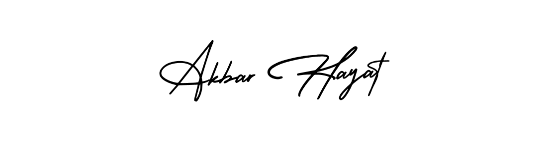 Use a signature maker to create a handwritten signature online. With this signature software, you can design (AmerikaSignatureDemo-Regular) your own signature for name Akbar Hayat. Akbar Hayat signature style 3 images and pictures png