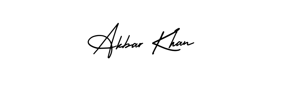 You should practise on your own different ways (AmerikaSignatureDemo-Regular) to write your name (Akbar Khan) in signature. don't let someone else do it for you. Akbar Khan signature style 3 images and pictures png