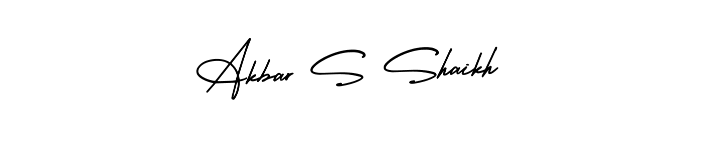 Also You can easily find your signature by using the search form. We will create Akbar S Shaikh name handwritten signature images for you free of cost using AmerikaSignatureDemo-Regular sign style. Akbar S Shaikh signature style 3 images and pictures png