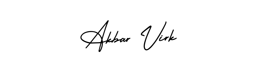 How to Draw Akbar Virk signature style? AmerikaSignatureDemo-Regular is a latest design signature styles for name Akbar Virk. Akbar Virk signature style 3 images and pictures png