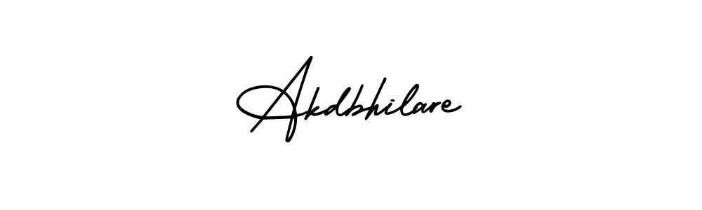 Design your own signature with our free online signature maker. With this signature software, you can create a handwritten (AmerikaSignatureDemo-Regular) signature for name Akdbhilare. Akdbhilare signature style 3 images and pictures png