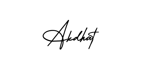 AmerikaSignatureDemo-Regular is a professional signature style that is perfect for those who want to add a touch of class to their signature. It is also a great choice for those who want to make their signature more unique. Get Akdhat name to fancy signature for free. Akdhat signature style 3 images and pictures png