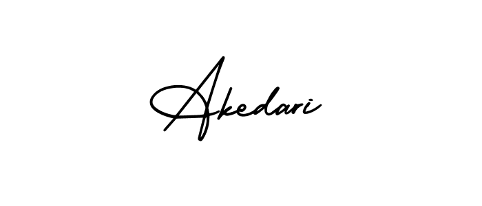 How to make Akedari signature? AmerikaSignatureDemo-Regular is a professional autograph style. Create handwritten signature for Akedari name. Akedari signature style 3 images and pictures png