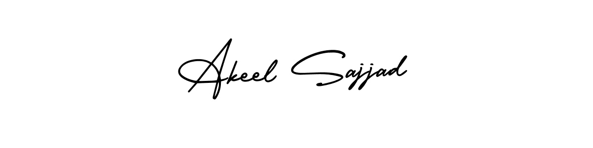 Also You can easily find your signature by using the search form. We will create Akeel Sajjad name handwritten signature images for you free of cost using AmerikaSignatureDemo-Regular sign style. Akeel Sajjad signature style 3 images and pictures png