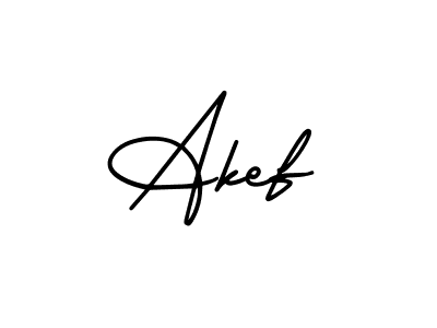 Also we have Akef name is the best signature style. Create professional handwritten signature collection using AmerikaSignatureDemo-Regular autograph style. Akef signature style 3 images and pictures png