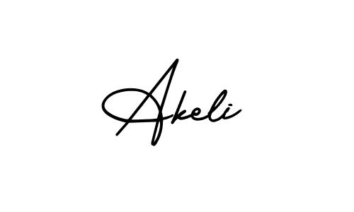Make a beautiful signature design for name Akeli. Use this online signature maker to create a handwritten signature for free. Akeli signature style 3 images and pictures png