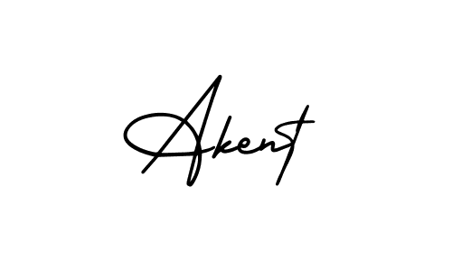 Make a beautiful signature design for name Akent. Use this online signature maker to create a handwritten signature for free. Akent signature style 3 images and pictures png