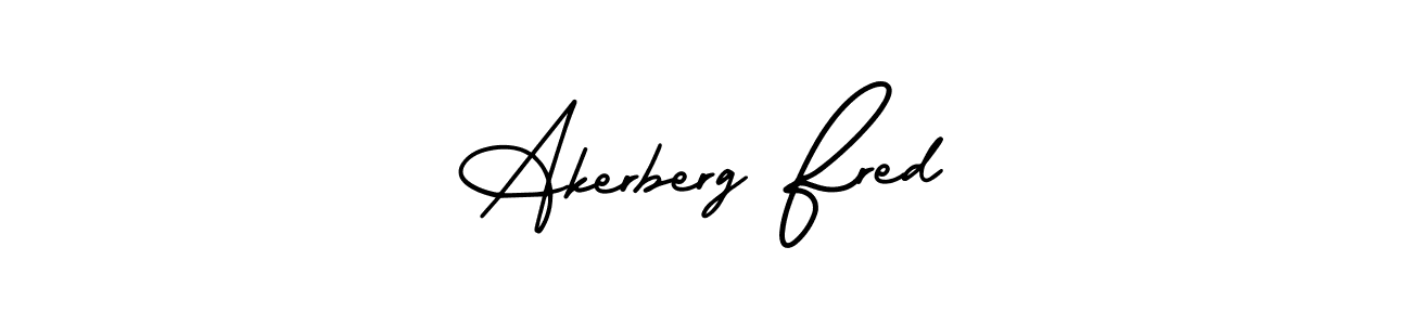Make a beautiful signature design for name Akerberg Fred. With this signature (AmerikaSignatureDemo-Regular) style, you can create a handwritten signature for free. Akerberg Fred signature style 3 images and pictures png
