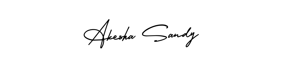 Once you've used our free online signature maker to create your best signature AmerikaSignatureDemo-Regular style, it's time to enjoy all of the benefits that Akesha Sandy name signing documents. Akesha Sandy signature style 3 images and pictures png