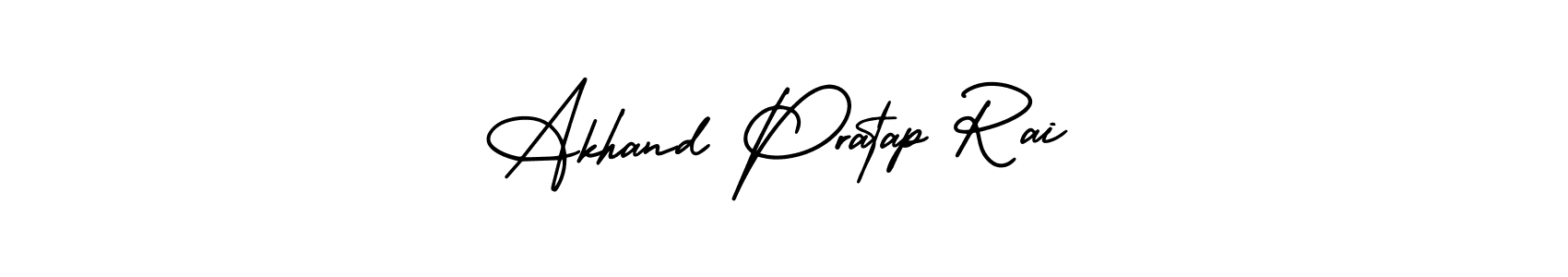 How to make Akhand Pratap Rai name signature. Use AmerikaSignatureDemo-Regular style for creating short signs online. This is the latest handwritten sign. Akhand Pratap Rai signature style 3 images and pictures png