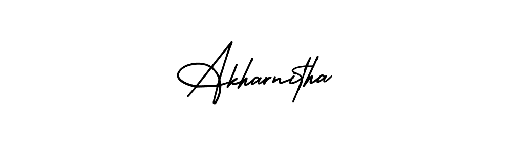 Once you've used our free online signature maker to create your best signature AmerikaSignatureDemo-Regular style, it's time to enjoy all of the benefits that Akharnitha name signing documents. Akharnitha signature style 3 images and pictures png