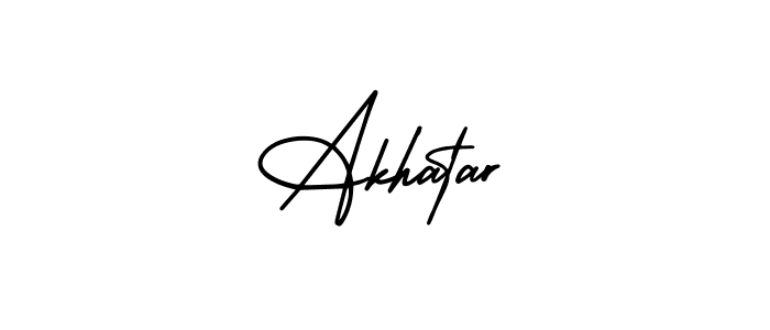 Make a beautiful signature design for name Akhatar. Use this online signature maker to create a handwritten signature for free. Akhatar signature style 3 images and pictures png