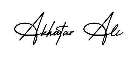 Make a beautiful signature design for name Akhatar Ali. With this signature (AmerikaSignatureDemo-Regular) style, you can create a handwritten signature for free. Akhatar Ali signature style 3 images and pictures png