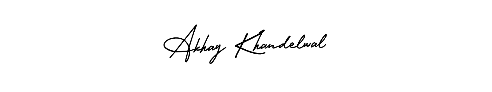 Make a beautiful signature design for name Akhay Khandelwal. Use this online signature maker to create a handwritten signature for free. Akhay Khandelwal signature style 3 images and pictures png