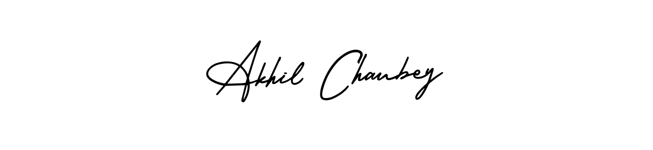 if you are searching for the best signature style for your name Akhil Chaubey. so please give up your signature search. here we have designed multiple signature styles  using AmerikaSignatureDemo-Regular. Akhil Chaubey signature style 3 images and pictures png