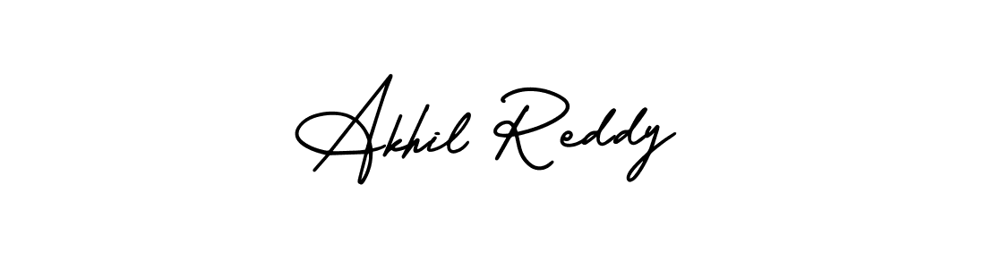 The best way (AmerikaSignatureDemo-Regular) to make a short signature is to pick only two or three words in your name. The name Akhil Reddy include a total of six letters. For converting this name. Akhil Reddy signature style 3 images and pictures png