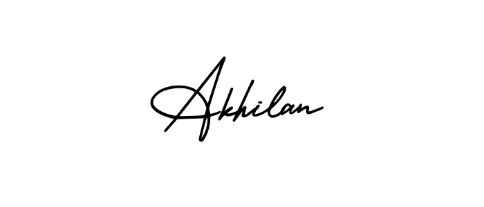 AmerikaSignatureDemo-Regular is a professional signature style that is perfect for those who want to add a touch of class to their signature. It is also a great choice for those who want to make their signature more unique. Get Akhilan name to fancy signature for free. Akhilan signature style 3 images and pictures png