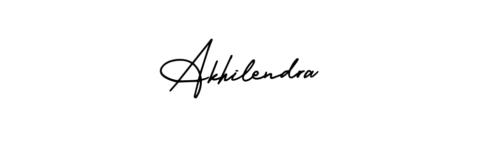 Akhilendra stylish signature style. Best Handwritten Sign (AmerikaSignatureDemo-Regular) for my name. Handwritten Signature Collection Ideas for my name Akhilendra. Akhilendra signature style 3 images and pictures png