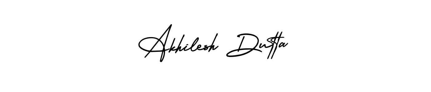 Create a beautiful signature design for name Akhilesh Dutta. With this signature (AmerikaSignatureDemo-Regular) fonts, you can make a handwritten signature for free. Akhilesh Dutta signature style 3 images and pictures png