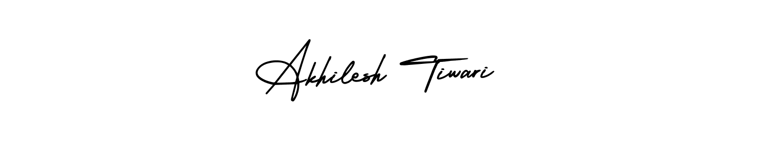 AmerikaSignatureDemo-Regular is a professional signature style that is perfect for those who want to add a touch of class to their signature. It is also a great choice for those who want to make their signature more unique. Get Akhilesh Tiwari name to fancy signature for free. Akhilesh Tiwari signature style 3 images and pictures png