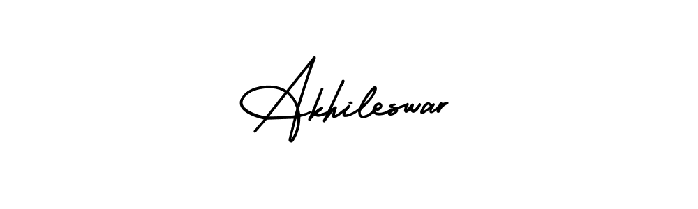 It looks lik you need a new signature style for name Akhileswar. Design unique handwritten (AmerikaSignatureDemo-Regular) signature with our free signature maker in just a few clicks. Akhileswar signature style 3 images and pictures png