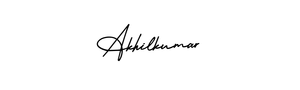 Create a beautiful signature design for name Akhilkumar. With this signature (AmerikaSignatureDemo-Regular) fonts, you can make a handwritten signature for free. Akhilkumar signature style 3 images and pictures png