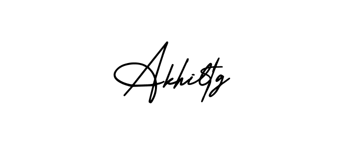 Akhiltg stylish signature style. Best Handwritten Sign (AmerikaSignatureDemo-Regular) for my name. Handwritten Signature Collection Ideas for my name Akhiltg. Akhiltg signature style 3 images and pictures png
