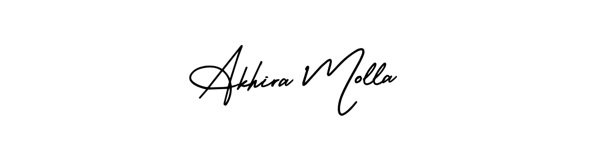 You can use this online signature creator to create a handwritten signature for the name Akhira Molla. This is the best online autograph maker. Akhira Molla signature style 3 images and pictures png