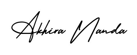 Style your name Akhira Nanda with confidence using AmerikaSignatureDemo-Regular signature design. Simple, elegant, and ready for immediate document use. Akhira Nanda signature style 3 images and pictures png