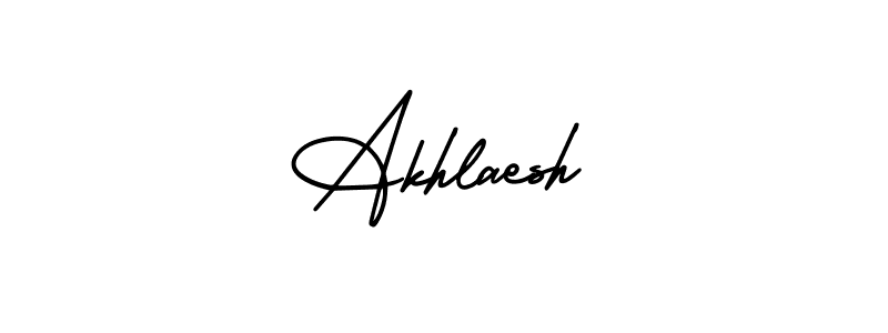 Make a beautiful signature design for name Akhlaesh. With this signature (AmerikaSignatureDemo-Regular) style, you can create a handwritten signature for free. Akhlaesh signature style 3 images and pictures png