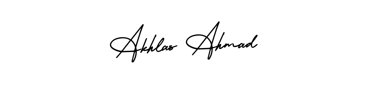 Best and Professional Signature Style for Akhlas Ahmad. AmerikaSignatureDemo-Regular Best Signature Style Collection. Akhlas Ahmad signature style 3 images and pictures png