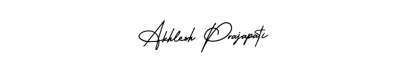 if you are searching for the best signature style for your name Akhlesh Prajapati. so please give up your signature search. here we have designed multiple signature styles  using AmerikaSignatureDemo-Regular. Akhlesh Prajapati signature style 3 images and pictures png