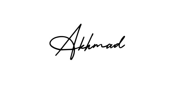 Also You can easily find your signature by using the search form. We will create Akhmad name handwritten signature images for you free of cost using AmerikaSignatureDemo-Regular sign style. Akhmad signature style 3 images and pictures png