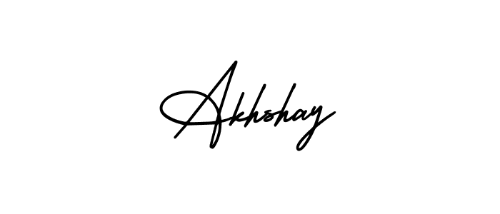 Design your own signature with our free online signature maker. With this signature software, you can create a handwritten (AmerikaSignatureDemo-Regular) signature for name Akhshay. Akhshay signature style 3 images and pictures png