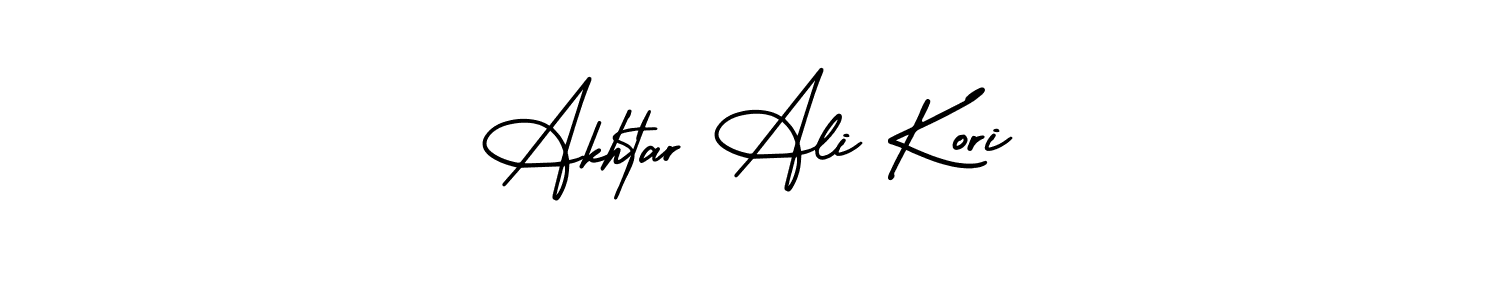 Create a beautiful signature design for name Akhtar Ali Kori. With this signature (AmerikaSignatureDemo-Regular) fonts, you can make a handwritten signature for free. Akhtar Ali Kori signature style 3 images and pictures png