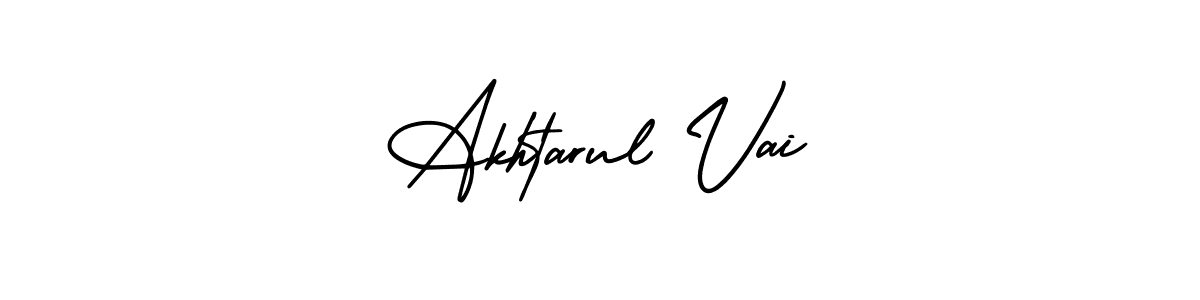 Design your own signature with our free online signature maker. With this signature software, you can create a handwritten (AmerikaSignatureDemo-Regular) signature for name Akhtarul Vai. Akhtarul Vai signature style 3 images and pictures png