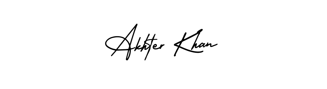 How to make Akhter Khan signature? AmerikaSignatureDemo-Regular is a professional autograph style. Create handwritten signature for Akhter Khan name. Akhter Khan signature style 3 images and pictures png