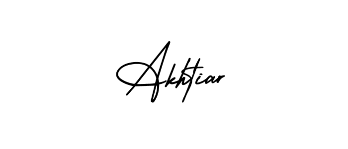 The best way (AmerikaSignatureDemo-Regular) to make a short signature is to pick only two or three words in your name. The name Akhtiar include a total of six letters. For converting this name. Akhtiar signature style 3 images and pictures png