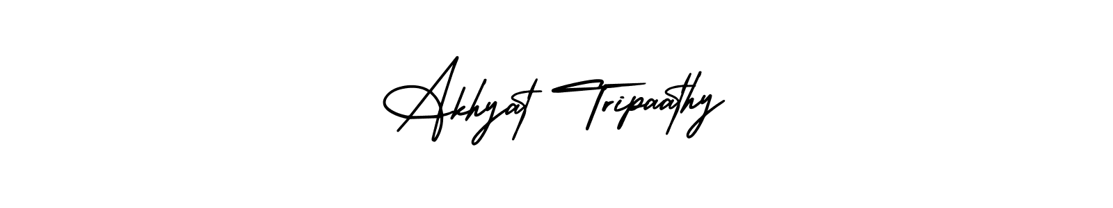 This is the best signature style for the Akhyat Tripaathy name. Also you like these signature font (AmerikaSignatureDemo-Regular). Mix name signature. Akhyat Tripaathy signature style 3 images and pictures png