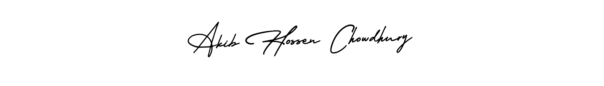 Design your own signature with our free online signature maker. With this signature software, you can create a handwritten (AmerikaSignatureDemo-Regular) signature for name Akib Hossen Chowdhury. Akib Hossen Chowdhury signature style 3 images and pictures png