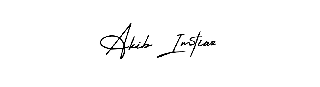 Design your own signature with our free online signature maker. With this signature software, you can create a handwritten (AmerikaSignatureDemo-Regular) signature for name Akib Imtiaz. Akib Imtiaz signature style 3 images and pictures png