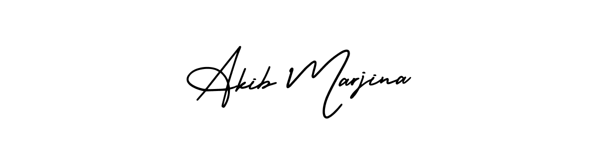 How to Draw Akib Marjina signature style? AmerikaSignatureDemo-Regular is a latest design signature styles for name Akib Marjina. Akib Marjina signature style 3 images and pictures png